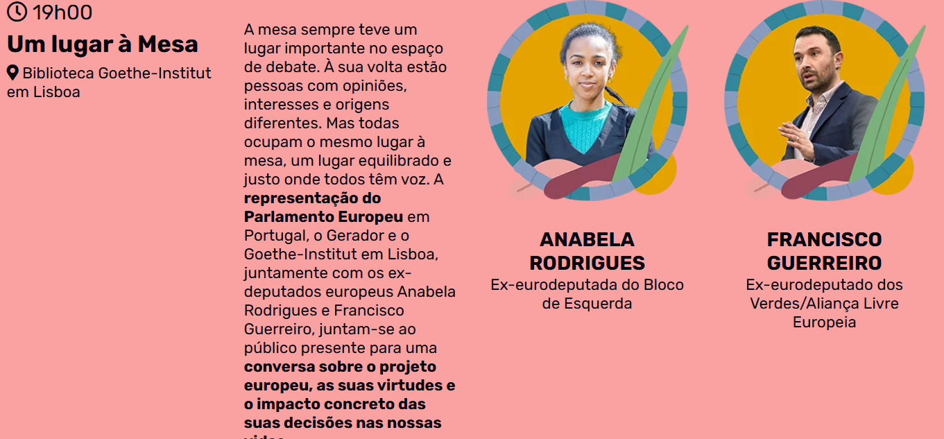 Evento Um Lugar à Mesa - Post/Zeitgeist